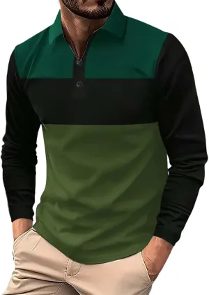 Mens Tops Casual Stylish Men's Business Slim Casual Shirt Long Sleeve Shirt Long Sleeve Tees for Men Men's Quarter