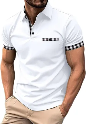 Mens Tops Casual Stylish Men's Business Slim Casual Shirt Long Sleeve Shirt Long Sleeve Tees for Men Men's Quarter