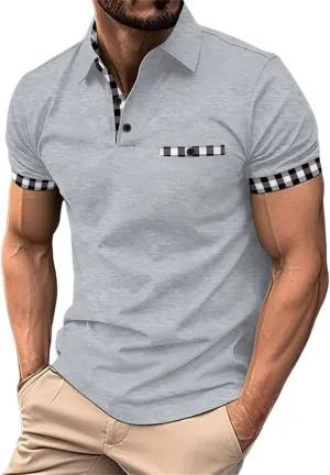 Mens Tops Casual Stylish Men's Business Slim Casual Shirt Long Sleeve Shirt Long Sleeve Tees for Men Men's Quarter