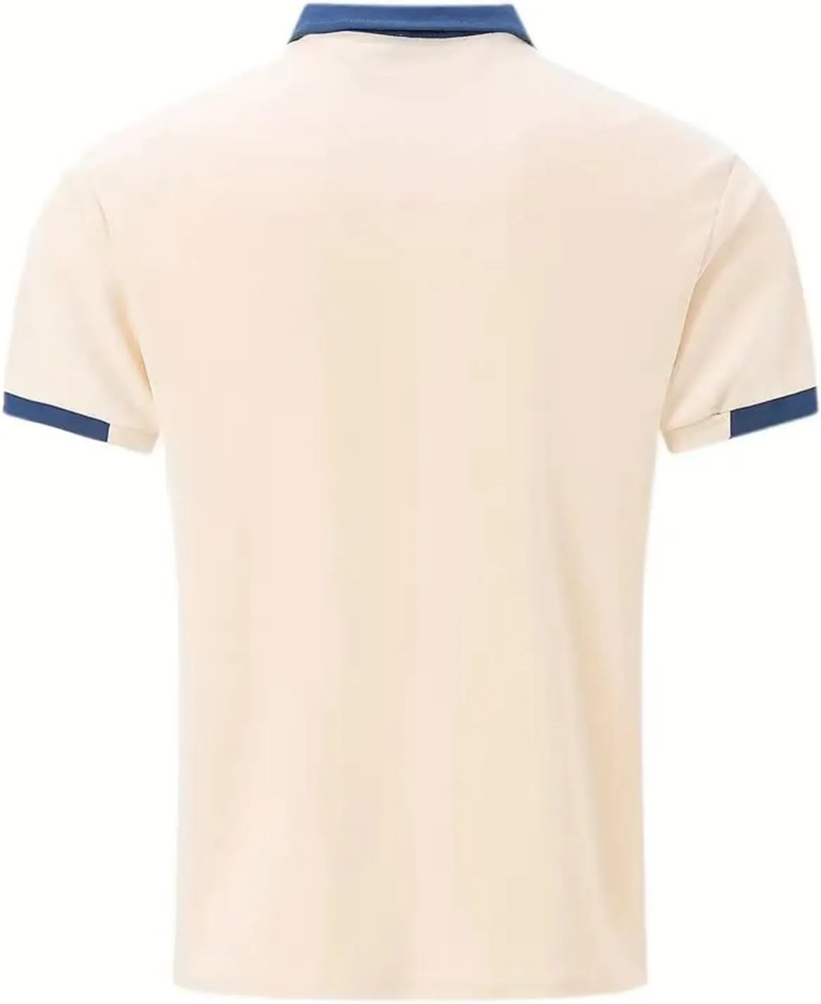Men's White Golf Shirts, Short Sleeve, Moisture Wicking, Dry Fit, Polo Shirts, Casual Golf Shirts