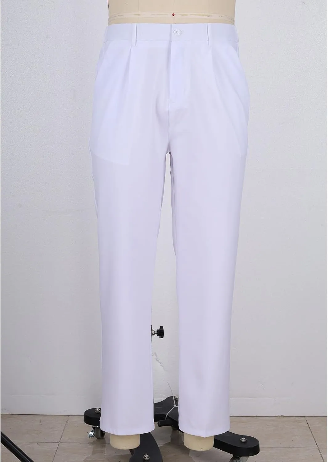 Men's Wide Leg Pants High Waist Pleated Relaxed Fit Casual Trousers Dailywear Office Business Work Pants with Pockets