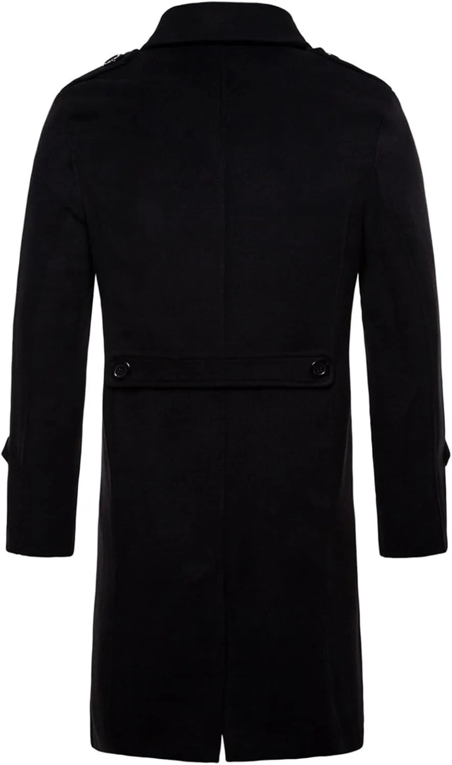 Mens Wool Blend Coat Winter Trench Coats Windbreaker Coat Long Jacket Windbreaker Overcoat Pea Coat Men Trench Coats
