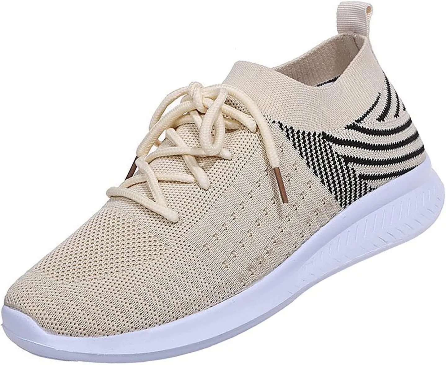 Optigard Women's Casual Lace Up Sneakers Mesh Breathable Daily Walking Shoes, Lightweight & Comfort Memory Foam Gym Wide Width Running Shoes