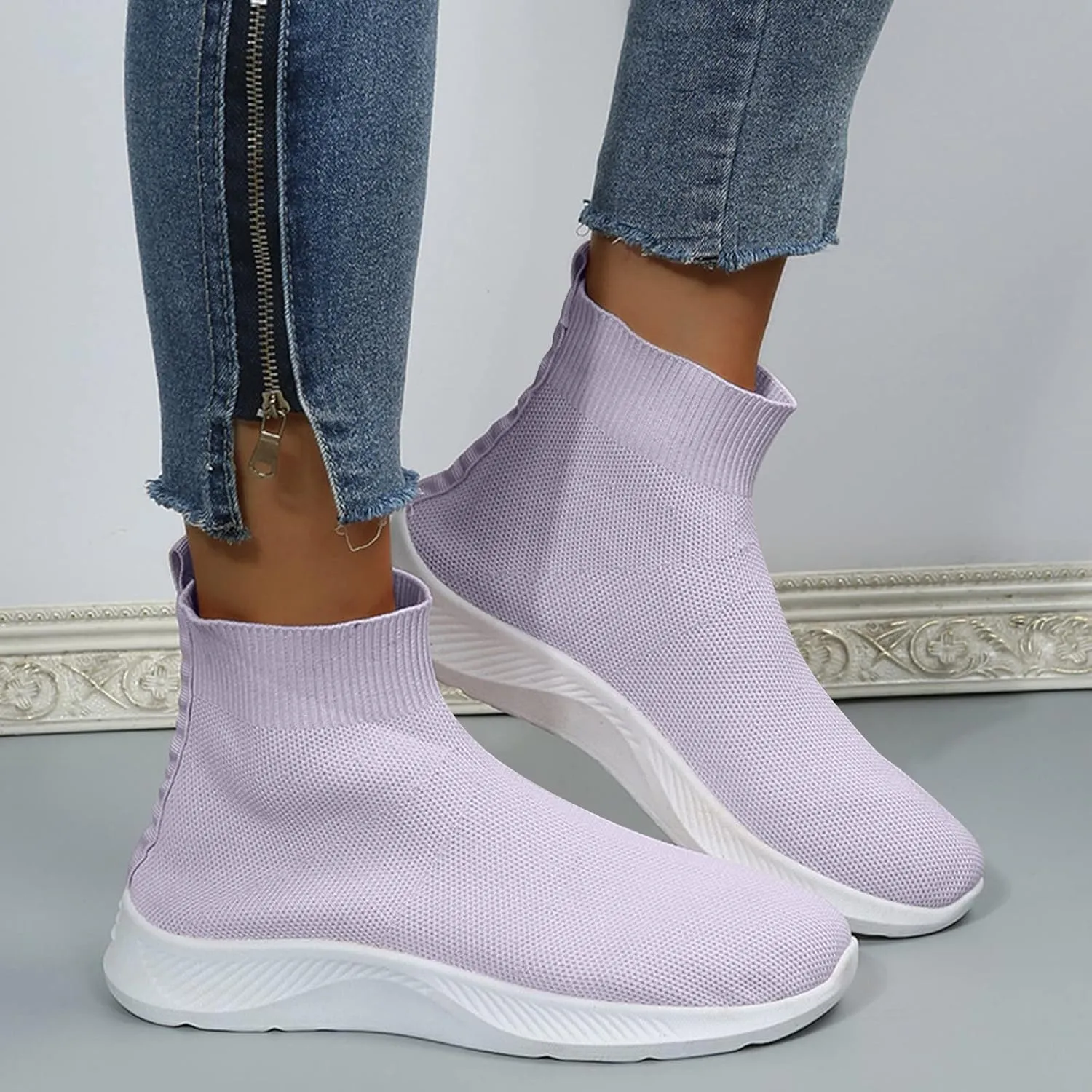 Orthopedic Navy Wedge Shoes for Women Dressy Tenis Negros para Caminar De Mujer Comodos Black Shoes Women Casual Dressy Womens Walking Sneakers Size 8 Wide Zapatos Deportivos para Gym De Mujer