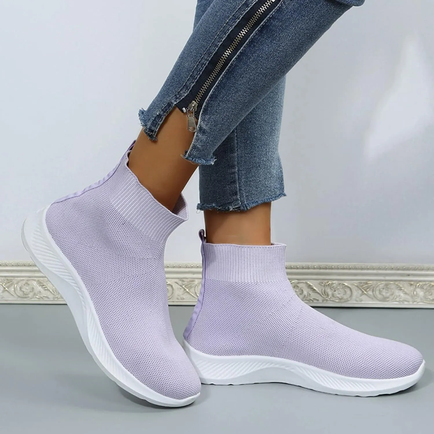 Orthopedic Navy Wedge Shoes for Women Dressy Tenis Negros para Caminar De Mujer Comodos Black Shoes Women Casual Dressy Womens Walking Sneakers Size 8 Wide Zapatos Deportivos para Gym De Mujer