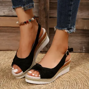 Orthopedic Platform Wedge Sandals for Women Summer Dressy 2025,Wedges Heels Walking Arch Support Open Toe Ankle Strap Casual Slip on Comfortable