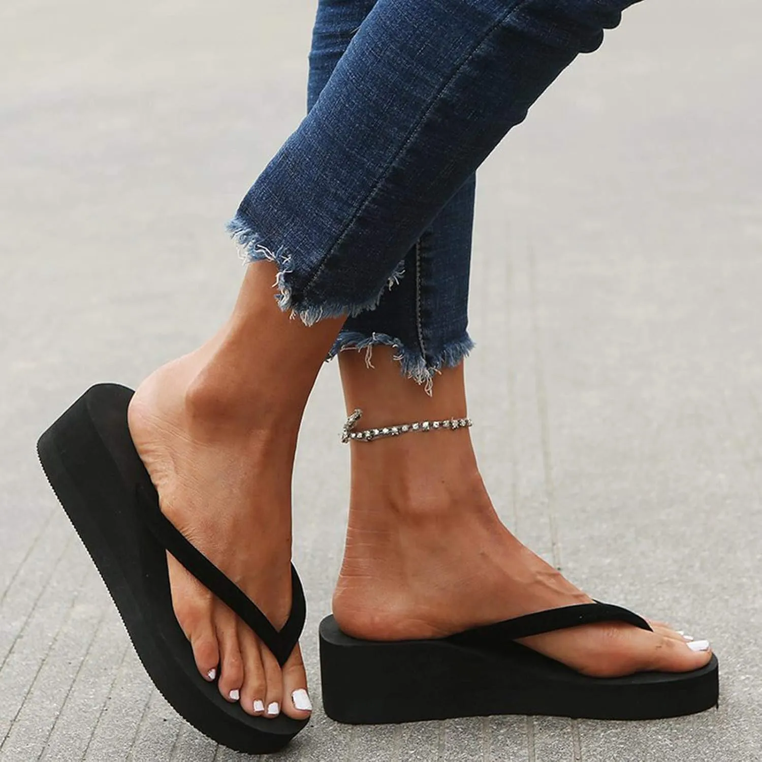 Orthopedic Sandals for Women Flip Flops Slip on Indoor Outdoor for Summer Womens Sandal Platform Women Footwear