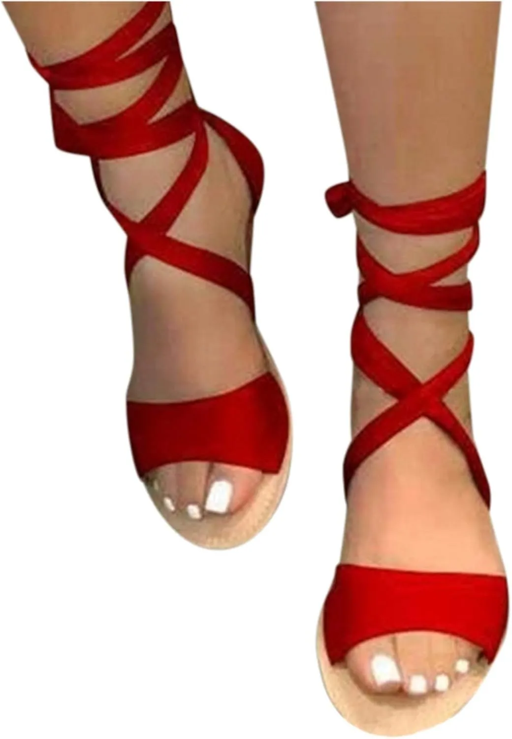 Orthopedic Sandals For Women Hollow Rope Strap Fashion Size Roman Large Women's Flat Sandals Womens Dressy