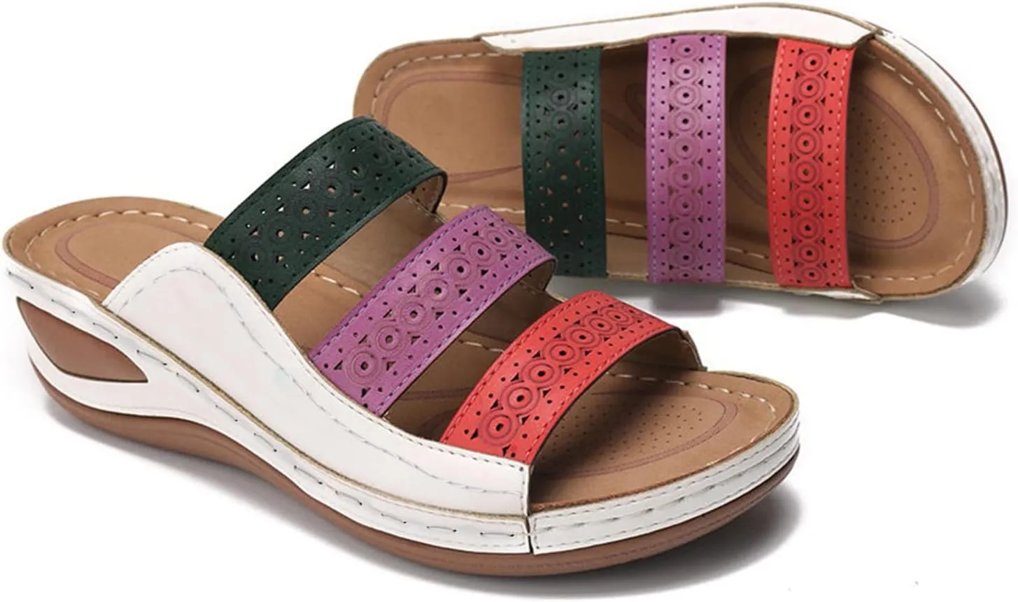 Orthopedic Sandals for Women Orthotic Wedge Sandals Summer Dressy Open Toe Platform Sandals Comfortable Casual Slippers2