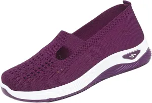 Orthopedic Shoes for Women Air Cushion Athletic Sneakers Breathable Soft Arch Support Non Slip Shoes Lightweight Foam Walking Sneaker Breathable Mesh Trainers Running Jogging Shoe