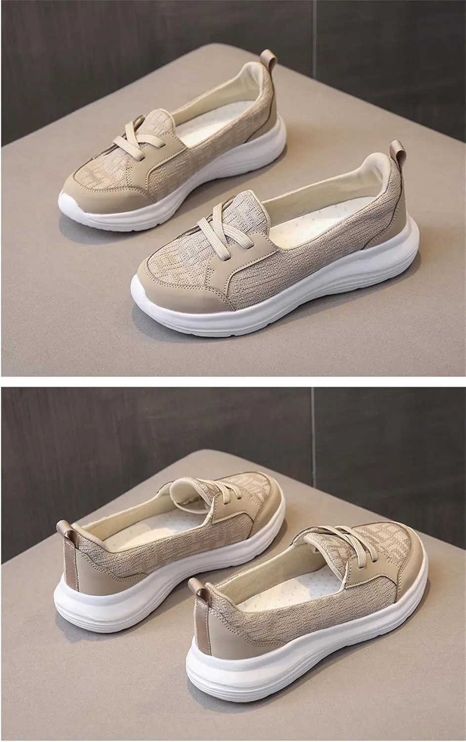 Orthopedic Shoes for Women Breathable Soft Casual Arch Support Non-Slip Shoes Summer Comfy Low Top Walking Sneakers