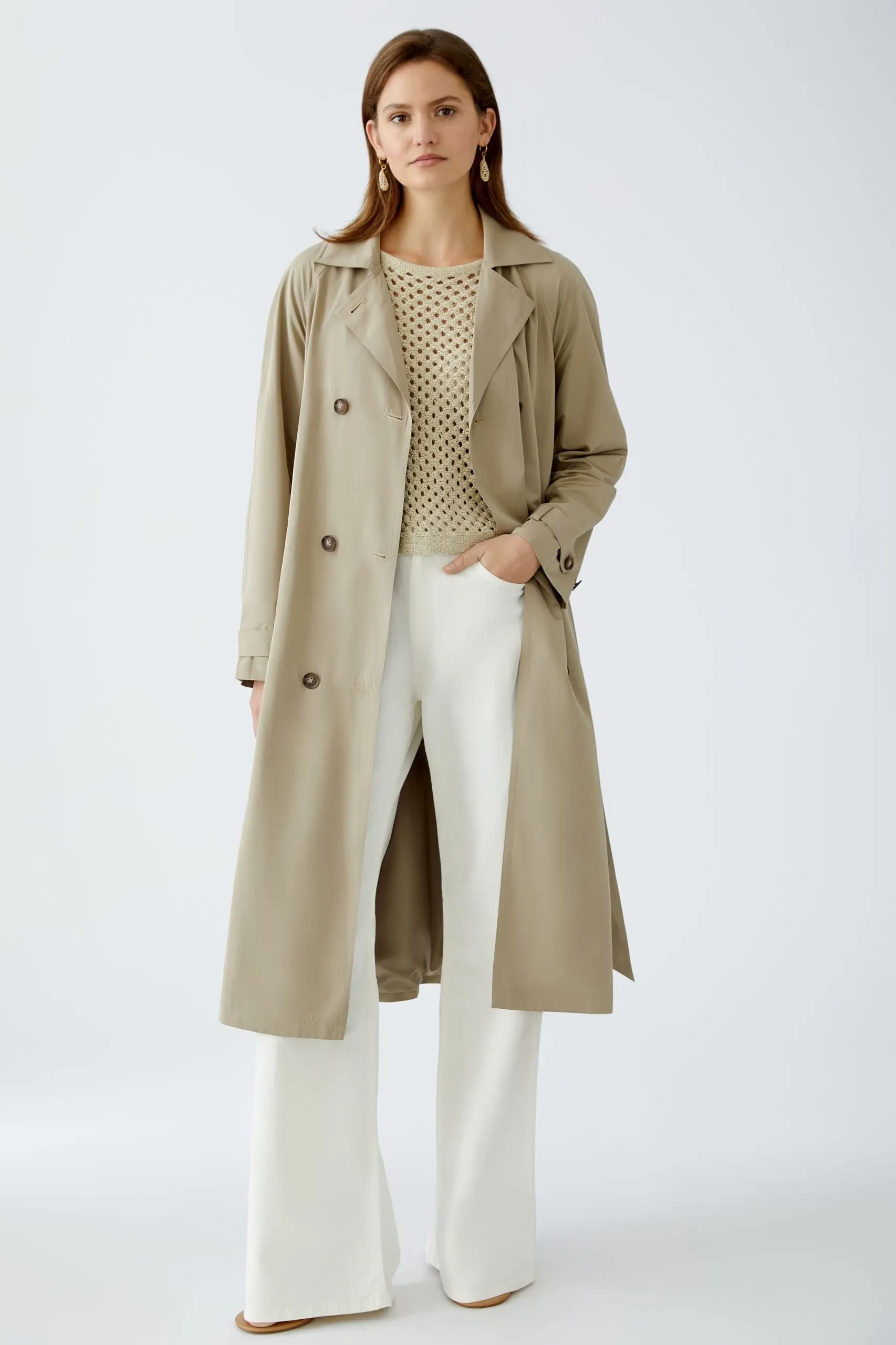 Oui Wide Leg Jeans Champagne