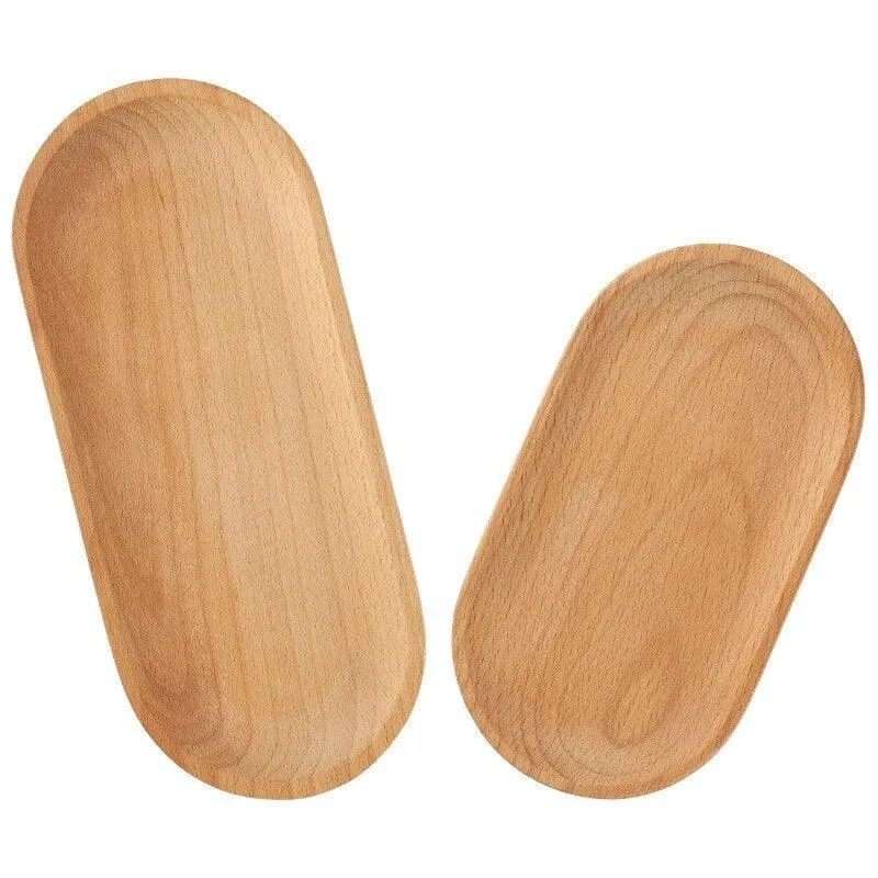 Oval Shaped Wooden Serving Platter