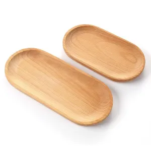 Oval Shaped Wooden Serving Platter