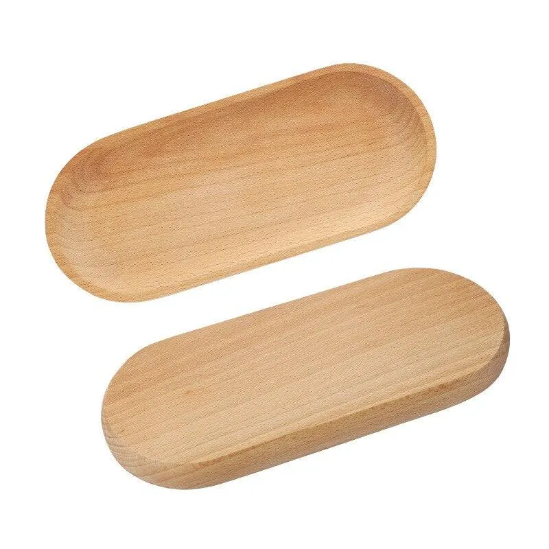 Oval Shaped Wooden Serving Platter