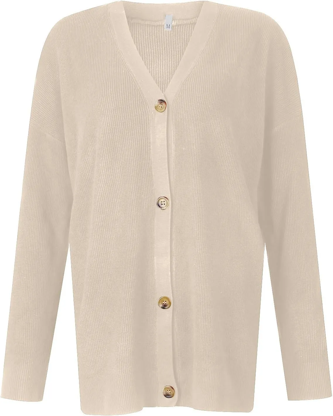 Oversized Sweaters for Women Plus Size Floral Print Long Sleeve Open Front Button Down V Neck Knitted Cardigan