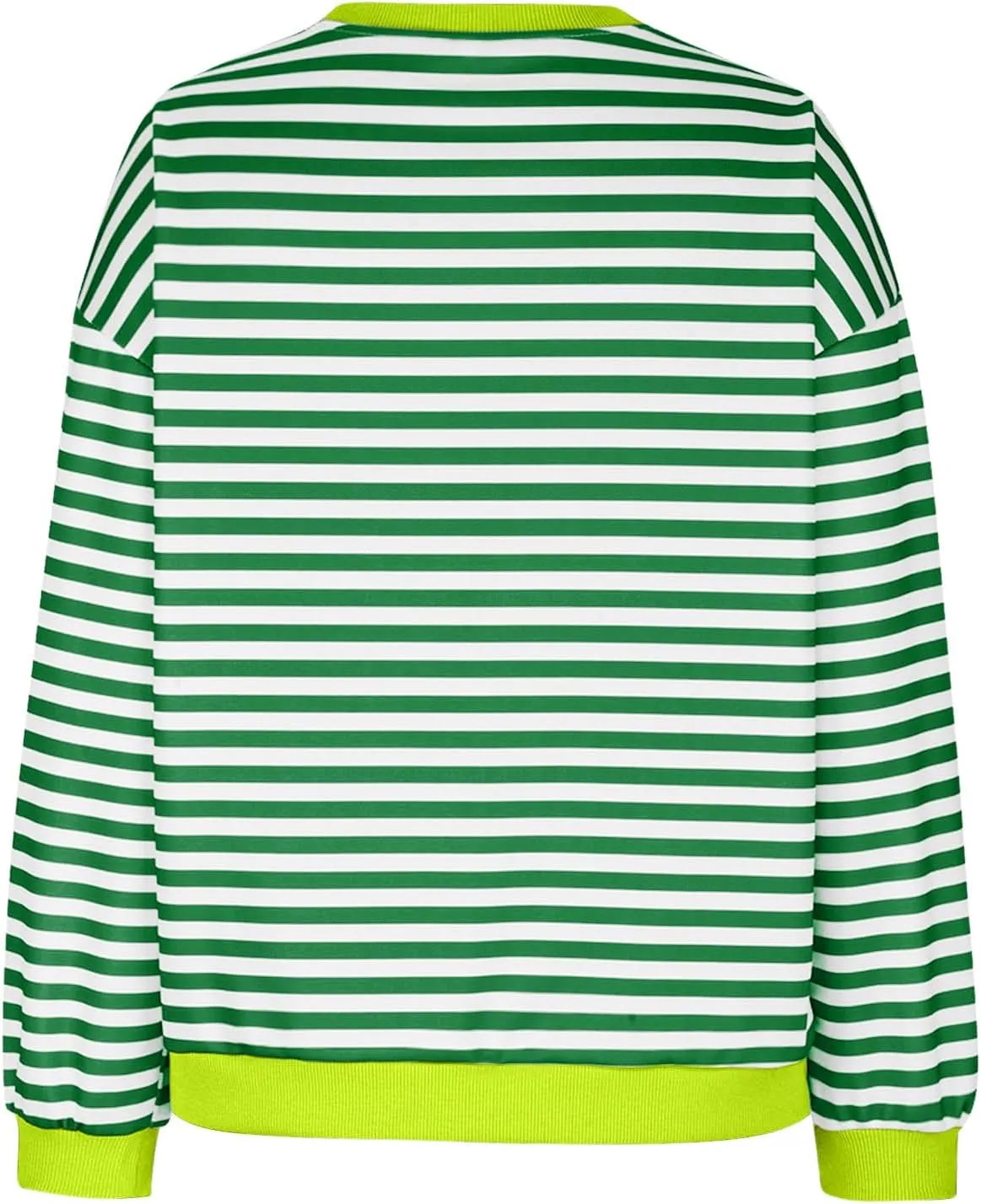 Oversized Sweatshirt Shirts for Women 2024 Fall Long Sleeve Crewneck Pullover Tops Causal Loose Striped Blouse