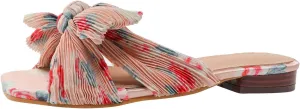 peqiut Orthopedic Sandals for Women Slip On Flat Bowknot Womens Sandals Comfortable Summer Holiday Dressy Sandals Women
