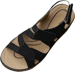 peqiut Women's Sandal Dressy Summer Wedge Orthopedic Sandals for Women Comfortable Outdoor Strap Boho Sandals Casual Shoes
