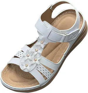 peqiut Women's Sandal Dressy Summer Wedge Orthopedic Sandals for Women Slip On Comfortable Outdoor Boho Sandals Casual Shoes