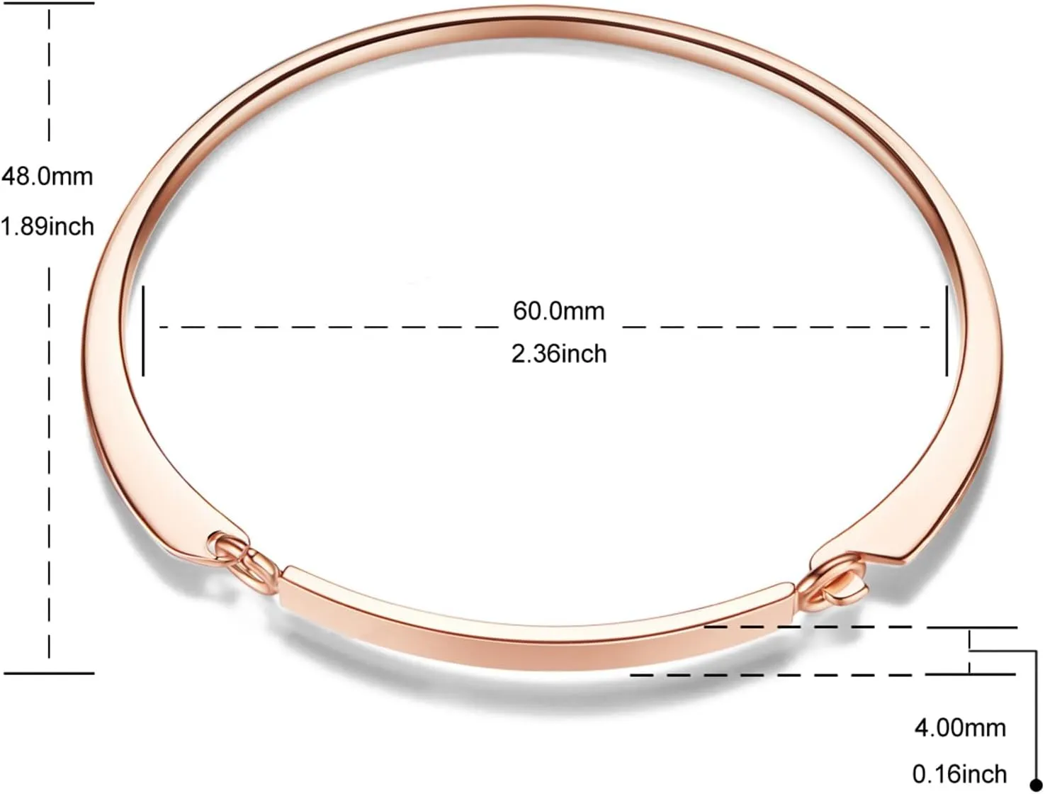 Personalized Bracelet rose gold bracelets Engraved Inspirational Bangle for Women Jewelry Bracelets Minimalist Jewelry