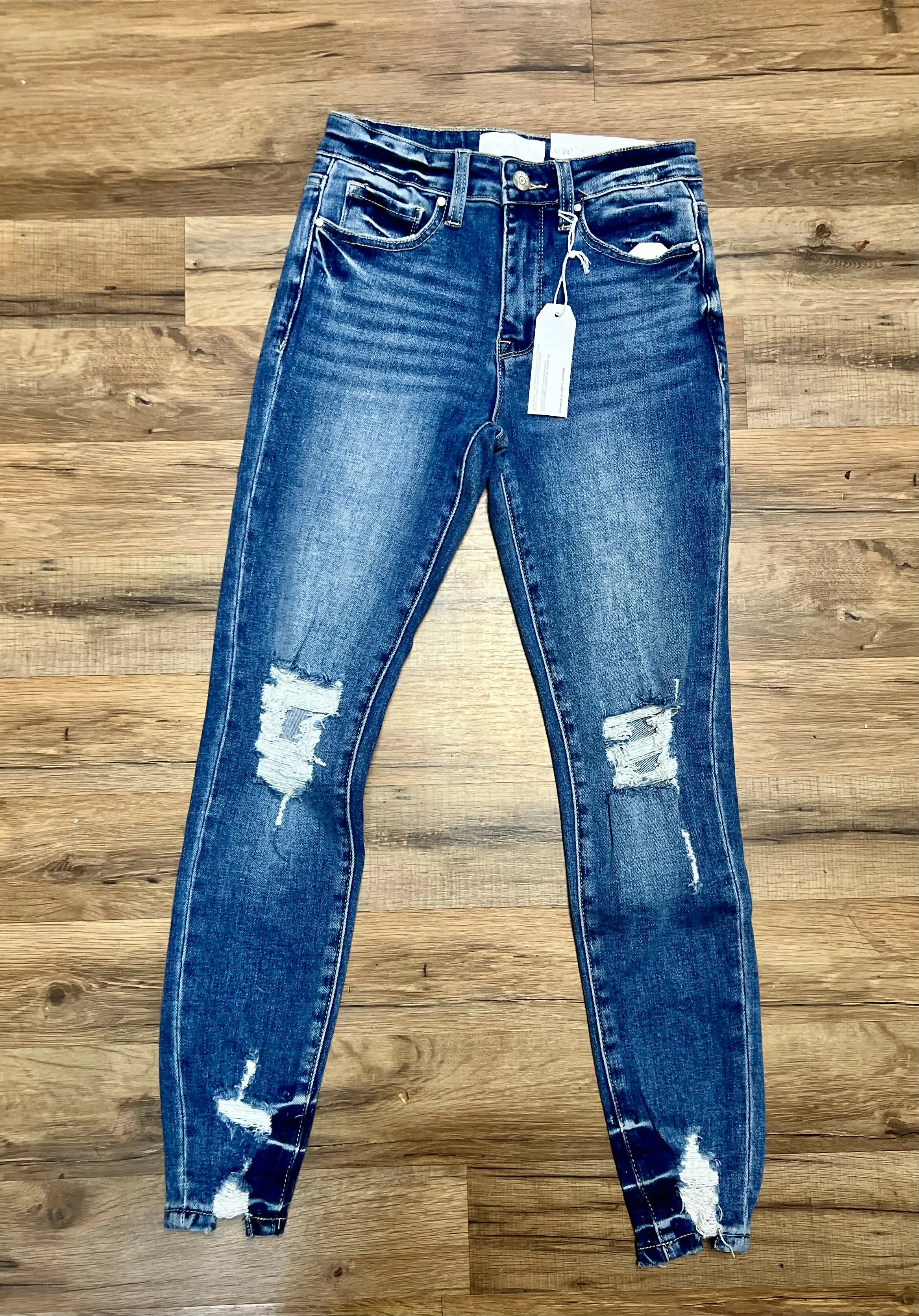 Petra 153 HR Stretch Skinny Ankle Jeans