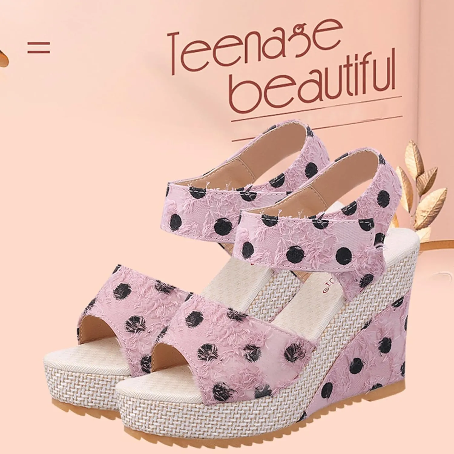 Platform Wedge Sandals Espadrilles Wedges Heel Elegant Floral Bow Tie Ankle Strap Shoes Trendy Pattern Open Toe Bridal Classic Embroidered Heels Espadrille Lace Up Summer Bowknot Shoes