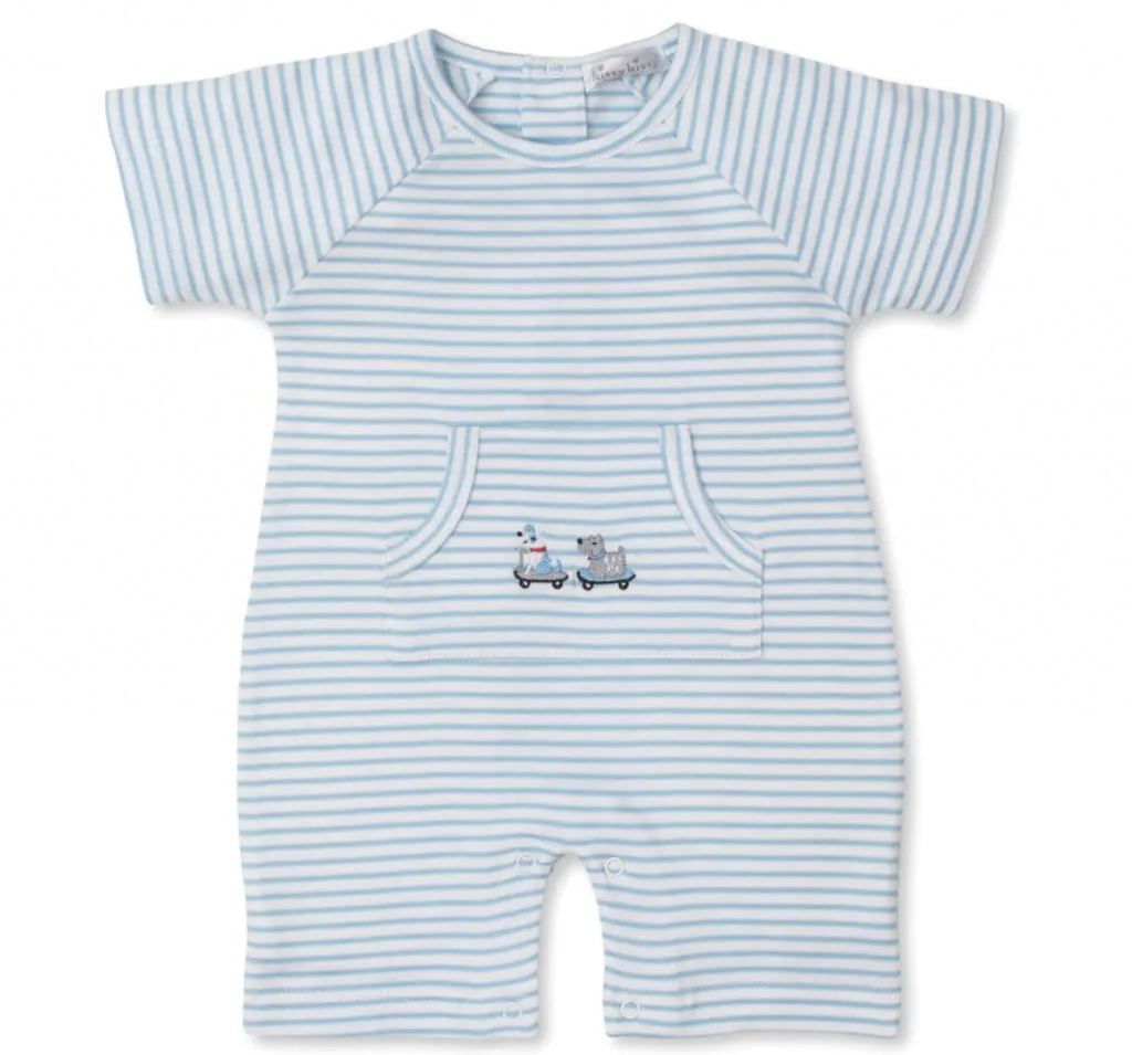 Playsuit rayas skateboarding pups