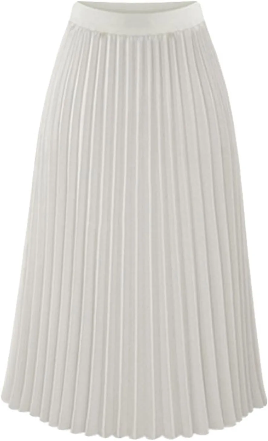 Pleated Skirts for Women Tiered Maxi Long Skirt Dress Casual High Waisted Skirt Boho Flowy Swing Fashion Skirts