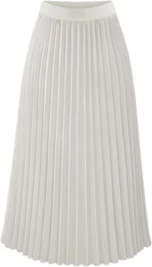 Pleated Skirts for Women Tiered Maxi Long Skirt Dress Casual High Waisted Skirt Boho Flowy Swing Fashion Skirts