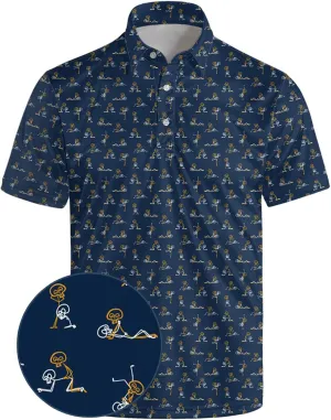 Polo Shirts for Men Moisture Wicking Mens Polo Shirts Patriotic Shirts for Men