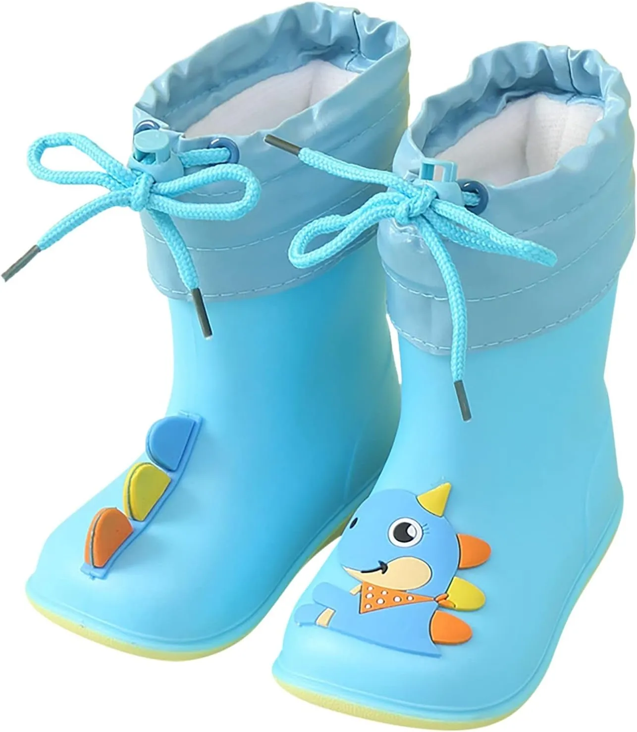 Rain Boots Baby Colorful Cartoon Animal Plush Children Water Shoes EVA Soft Outdoor Kids Rain Boots Pink Ballet