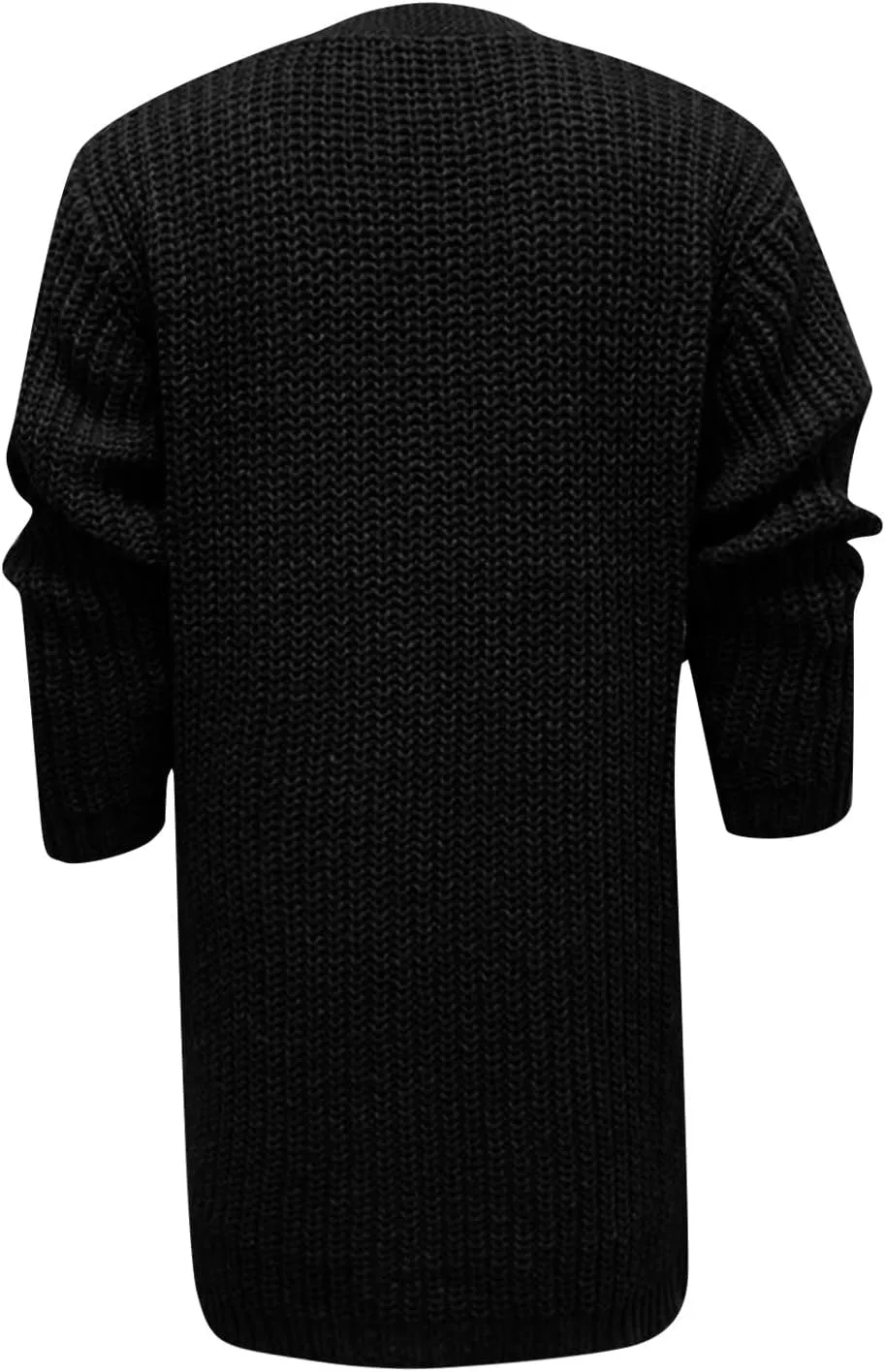 RTRDE Mens Trench Coat Long Cardigan Sweater Open Front Sleeve Knit Casual Fashion Coat with Pockets Winter, M-3XL