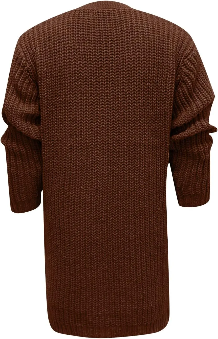 RTRDE Mens Trench Coat Long Cardigan Sweater Open Front Sleeve Knit Casual Fashion Coat with Pockets Winter, M-3XL