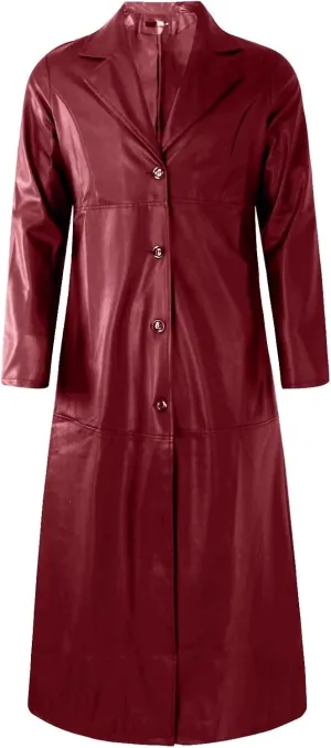 RTRDE Men's Winter Coats Trench Notched Collar Long Jacket Overcoat Double Breasted Pea Wih Pockets Coats, M-5XL