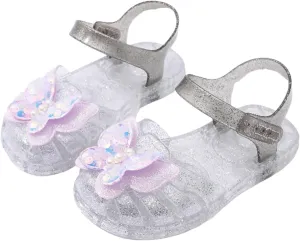 Sandals for Girls Kids Toddler Dress Up Flat Sequins Butterfly Mary Jane Shoes Summer Casual Sandal Sandals for Girl