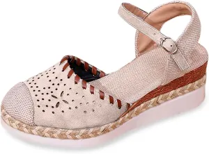 Sandals For Women 2025 Lightweight Dress Shoes For Women With Back Strap Work Dressy Wide Width Wedge Shoes