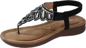 Sandals for Women Women's Ankle Strap Flat Sandals Womens Orthopedic Sandals Summer Comfortable Dress Flats Sandal