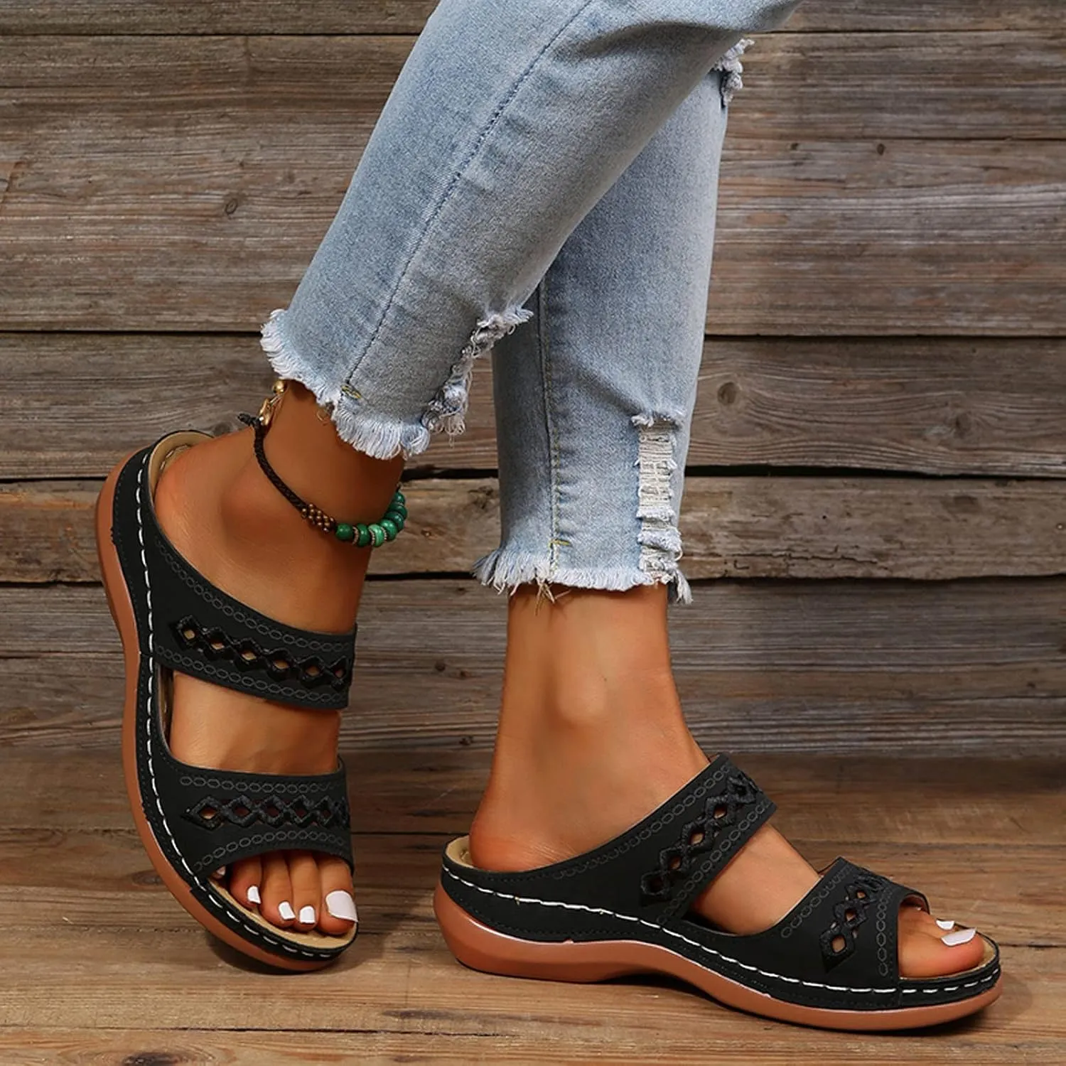 Sandals Wedge for Women Orthopedic Sandals for Women Soft Summer Shoes for Womens 2025 Womens Sandal Comfortable
