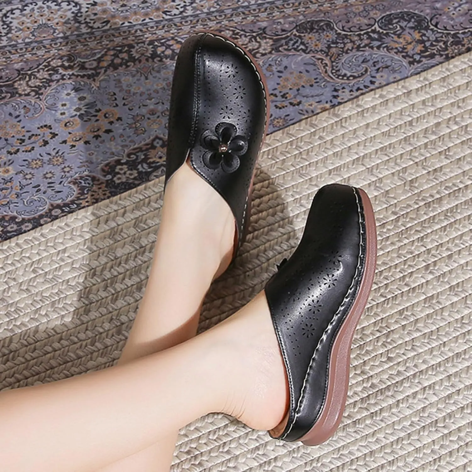 Sandals Women Thick Sole Orthopedic Womens Sandals Summer Dress Flats Casual Beach Comfortable Platform Sandals