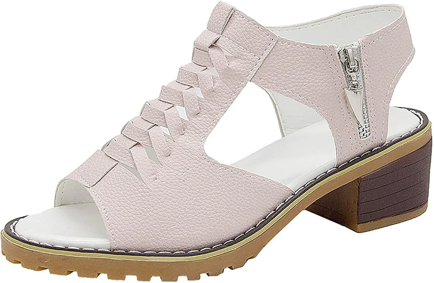 Sandals Womens Summer Comfortable Dressy Platform Womens Sandals Casual Cross Ankle Strap Wedge Sandals Women