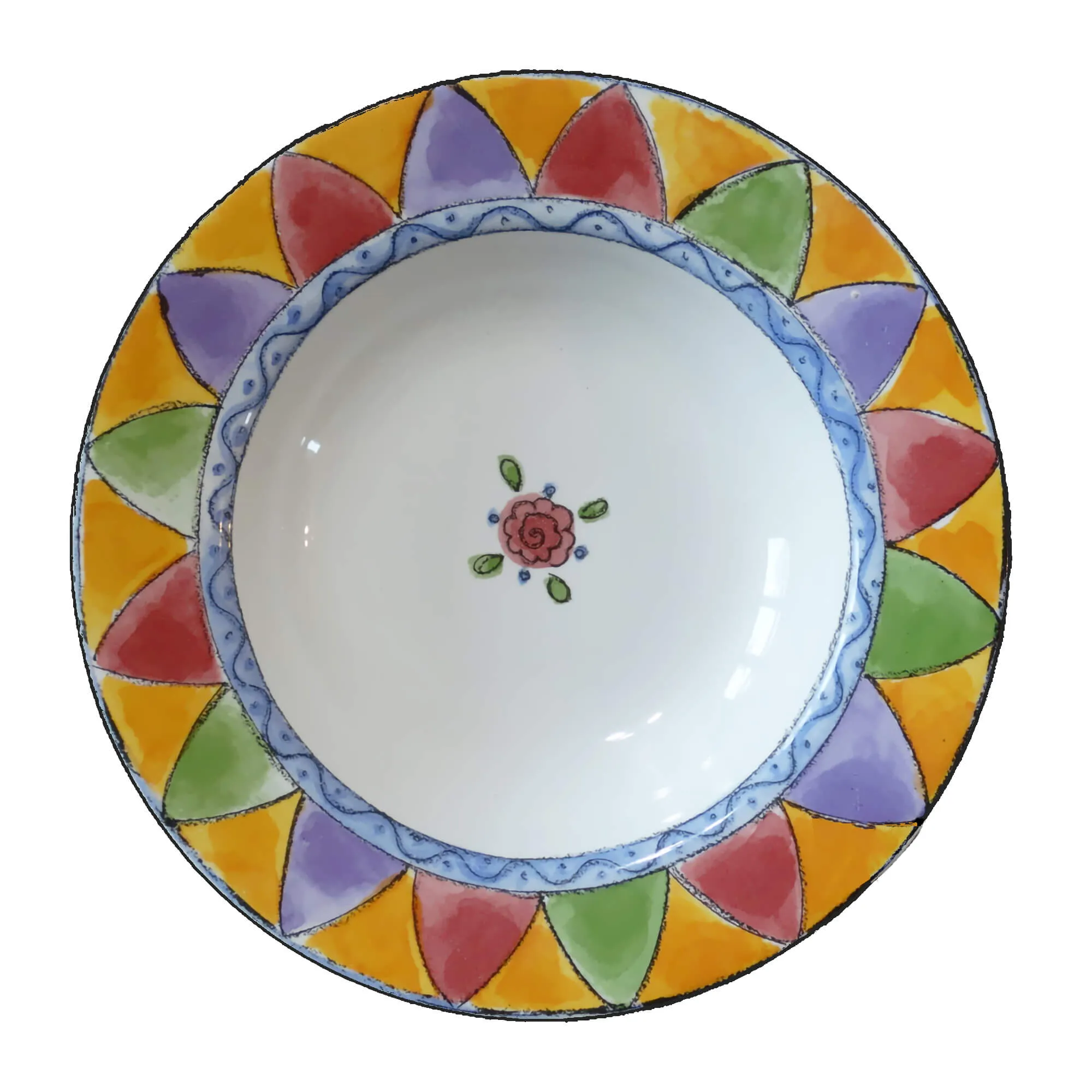 Sango Sweet Shoppe Rimmed Soup Bowl Set. UNUSED. Circa 1999