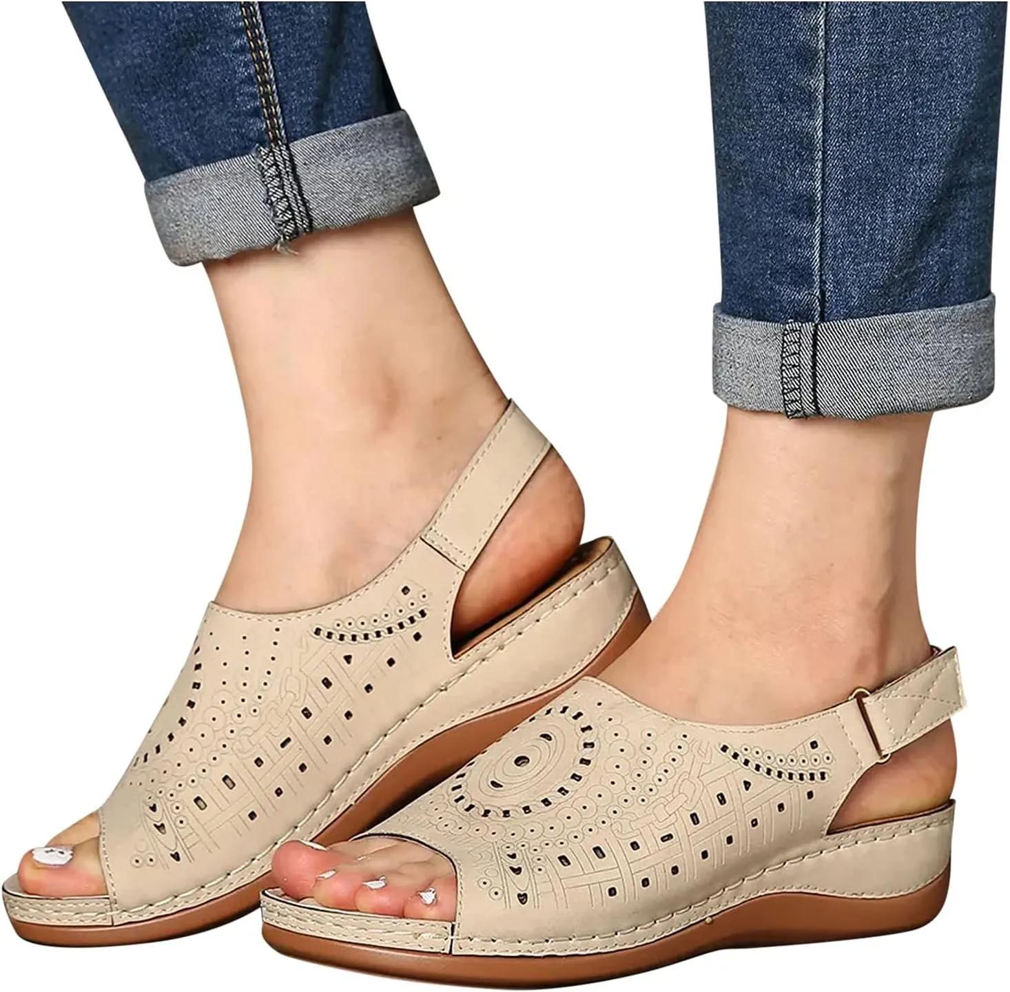 SBGMoSJ Orthopedic Tennis Shoes for Women Tie Up Dressy Deep Orthopedic Shoes Woman Summer Sandals Women Dressy Womens Supportive Sandals Slide Sandals Women Cushion Sandals for Women