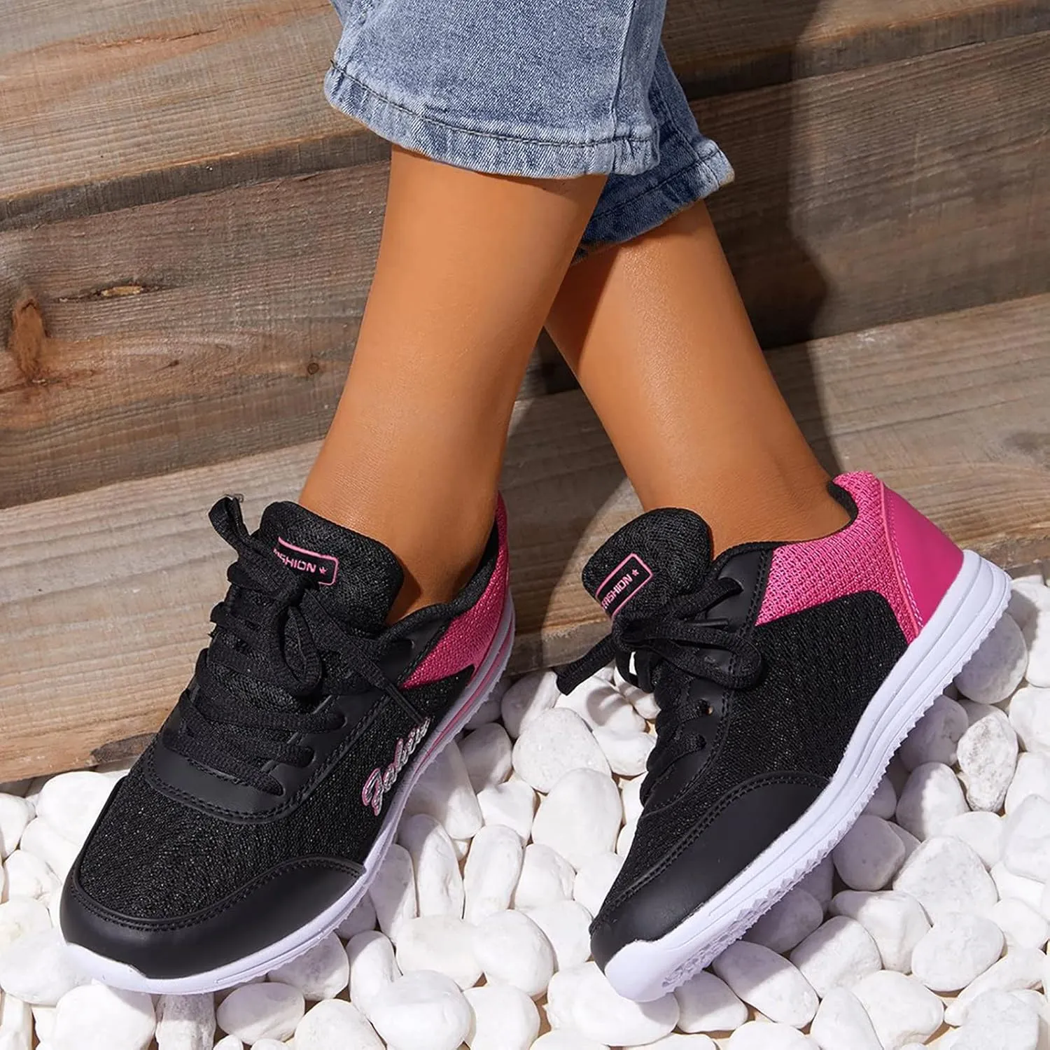 SBGMoSJ Tennis Shoes Womens Walking Wine Red Orthopedic Dress Shoes for Women Comfortable Dressy Walking Shoes for Women Women's Fashion Platform High Top Sneakers Tennis Shoes for Women 2023