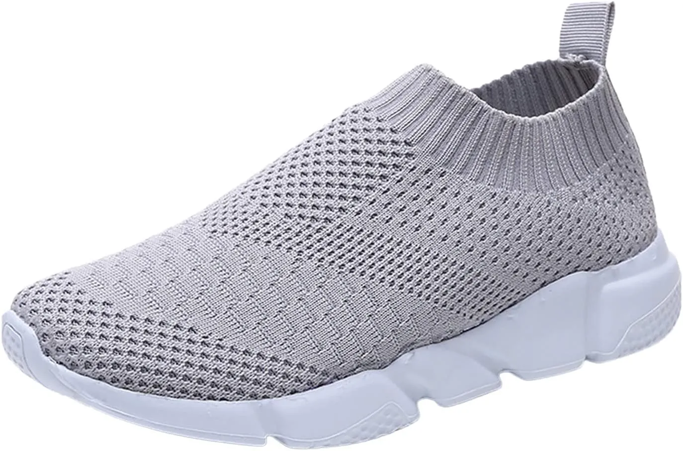SBGMoSJ Women's Sneakers Size 9 Slip On Non Slip Nurse Shoes for Women Womens Slip On Shoes Wide White High Top Sneakers for Women Slip On Sneakers Woman