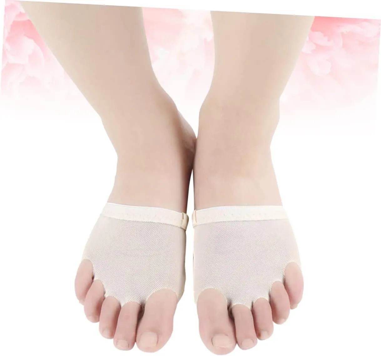 Set Belly Ballet Half Palm Dance Shoes Set for Dancers Comfortable Practice Foot with Sole for Ballet Gymnastics Yoga and More