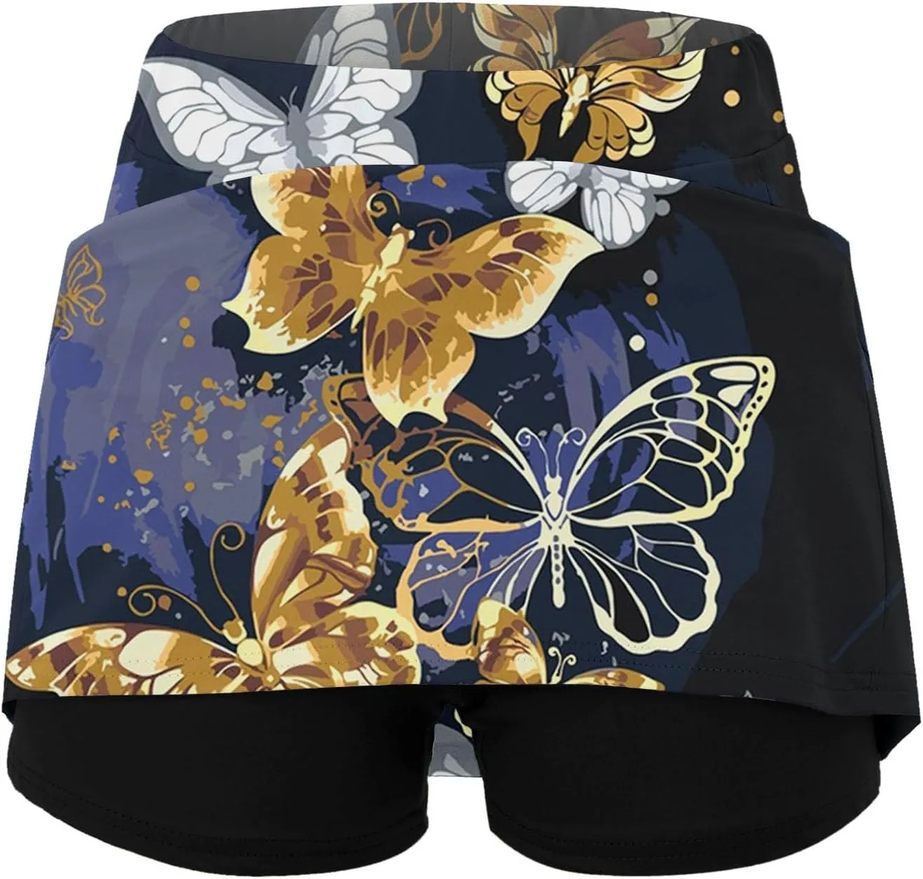 Skorts for Women Dressy Casual Summer High Waist Plus Size Skirt with Shorts Athletic Tummy Control Tennis Skirts Yoga Skort