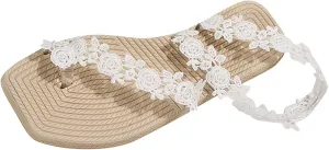 Slide Sandals for Women Flat Sandal Womens Dressy Women's Sandals Casual Slingback Shoes Comfort with Elastic