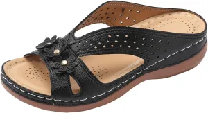 Slip On Dressy Summer Comfortable Slides Sandals Lightweight Memory Foam Platform Shoes Womens Casual Sandals