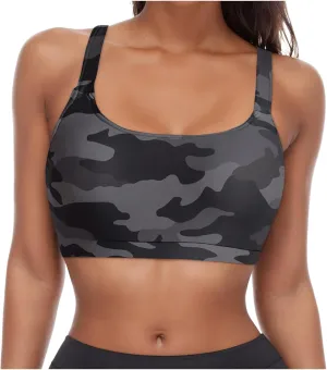 Sports Bras for Women Full Coverage Bikini Tops Bathing Suits Padded Swim Crop Tops No Bottoms Swimwear Tankini Top